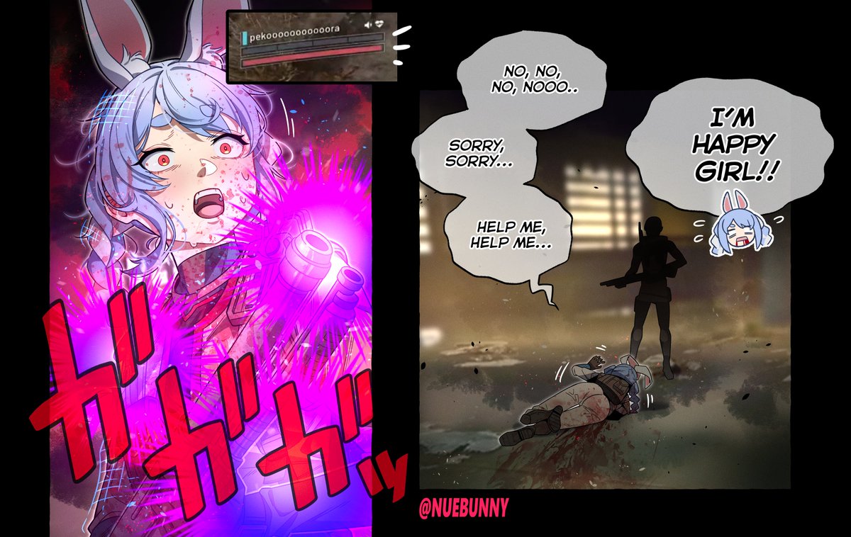 NueBunny's tweet image. Pekora&apos;s Arc raiders gameplay loop...
#ぺこらーと