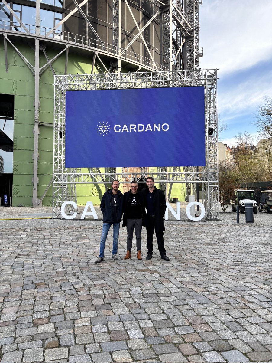 Ready for day 1 of the Cardano Summit 2025 in Berlin! 

Always enjoy connecting to the community and spreading the word about Âtrium.

Make sure to come by our booth to discover the benefits of our platform!