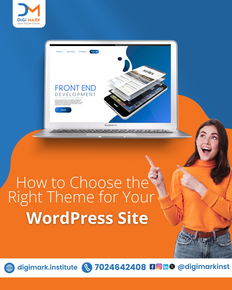 digimarkinst's tweet image. Do you want to create websites without learning complicated coding? Then, discover the practice of developing professional websites with DiGi MARK&apos;s Web development course in Jabalpur. 

📞 Call/WhatsApp: 7024642408 
🌐 Visit: digimark.institute/website-design…

#wordpress #wordpresstheme