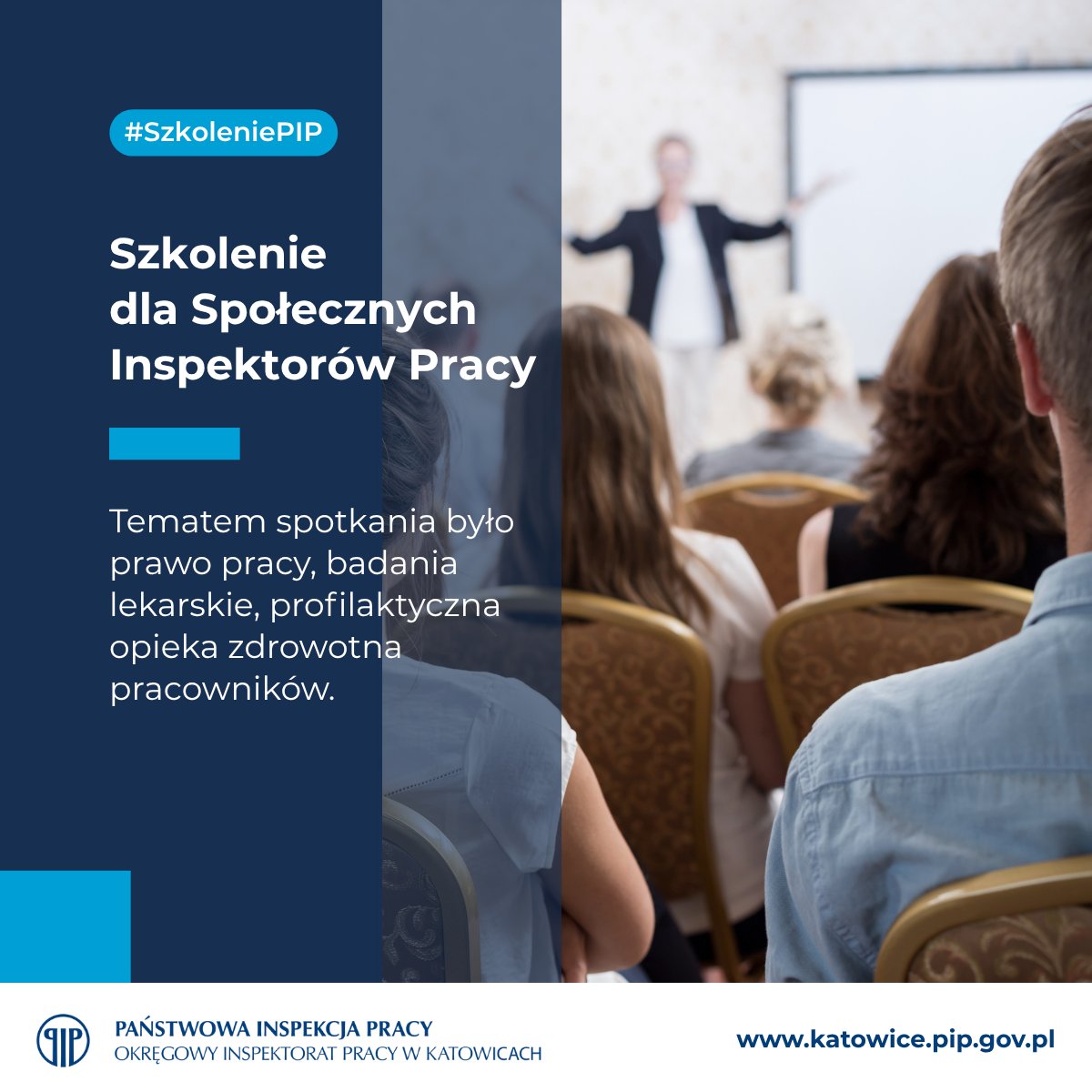 oip_katowice's tweet photo. 🤝 Szkolenie dla SIP w Częstochowie!

➡️ Dziś OIP Katowice i NSZZ „Solidarność” zorganizowali szkolenie dla społecznych inspektorów pracy.

✅ Tematy: odpowiedzialność materialna i profilaktyczna opieka zdrowotna.

Więcej: https://t.co/V6tUbKRxna

#PIPKatowice #SIP #SzkoleniePIP https://t.co/FlBfYLdIYu