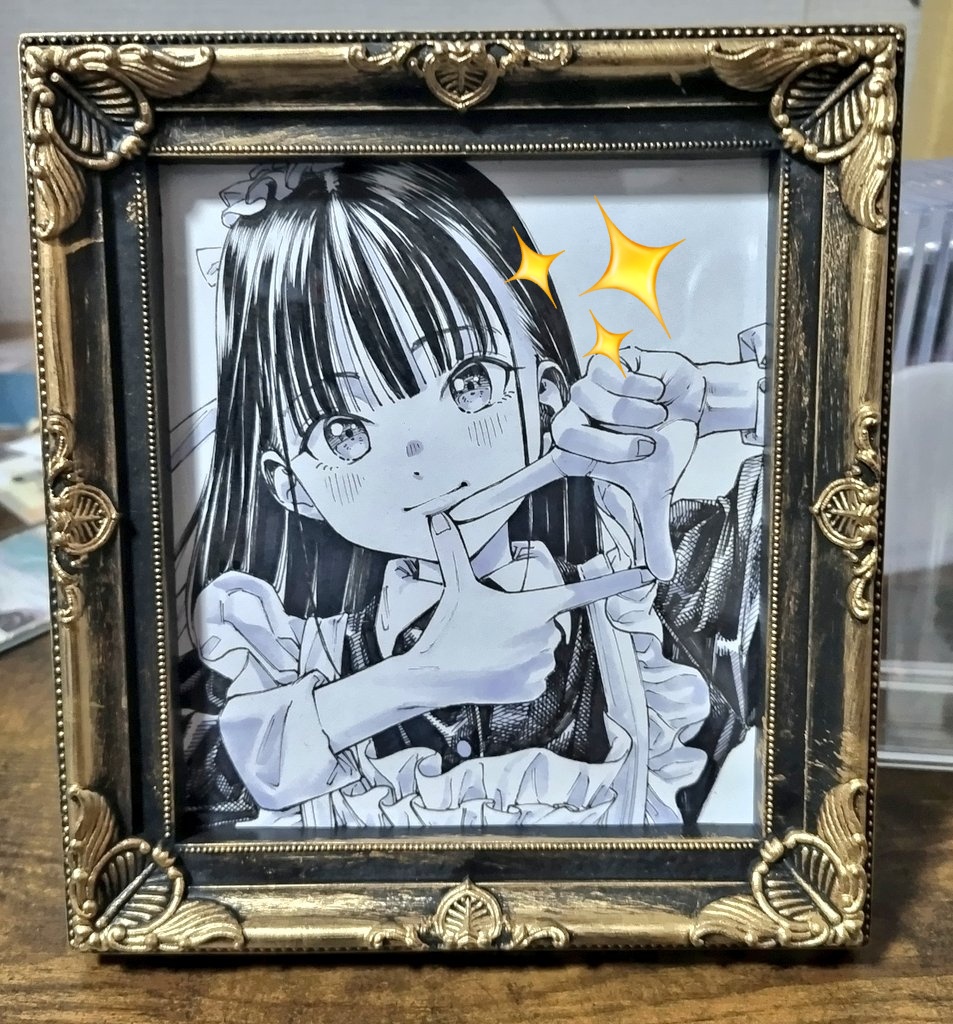 ガガイモ　サイン色紙 Amazon.co.jp: ガガイモ 会場物 直筆イラスト色紙 個展 黒網美人 黒髪