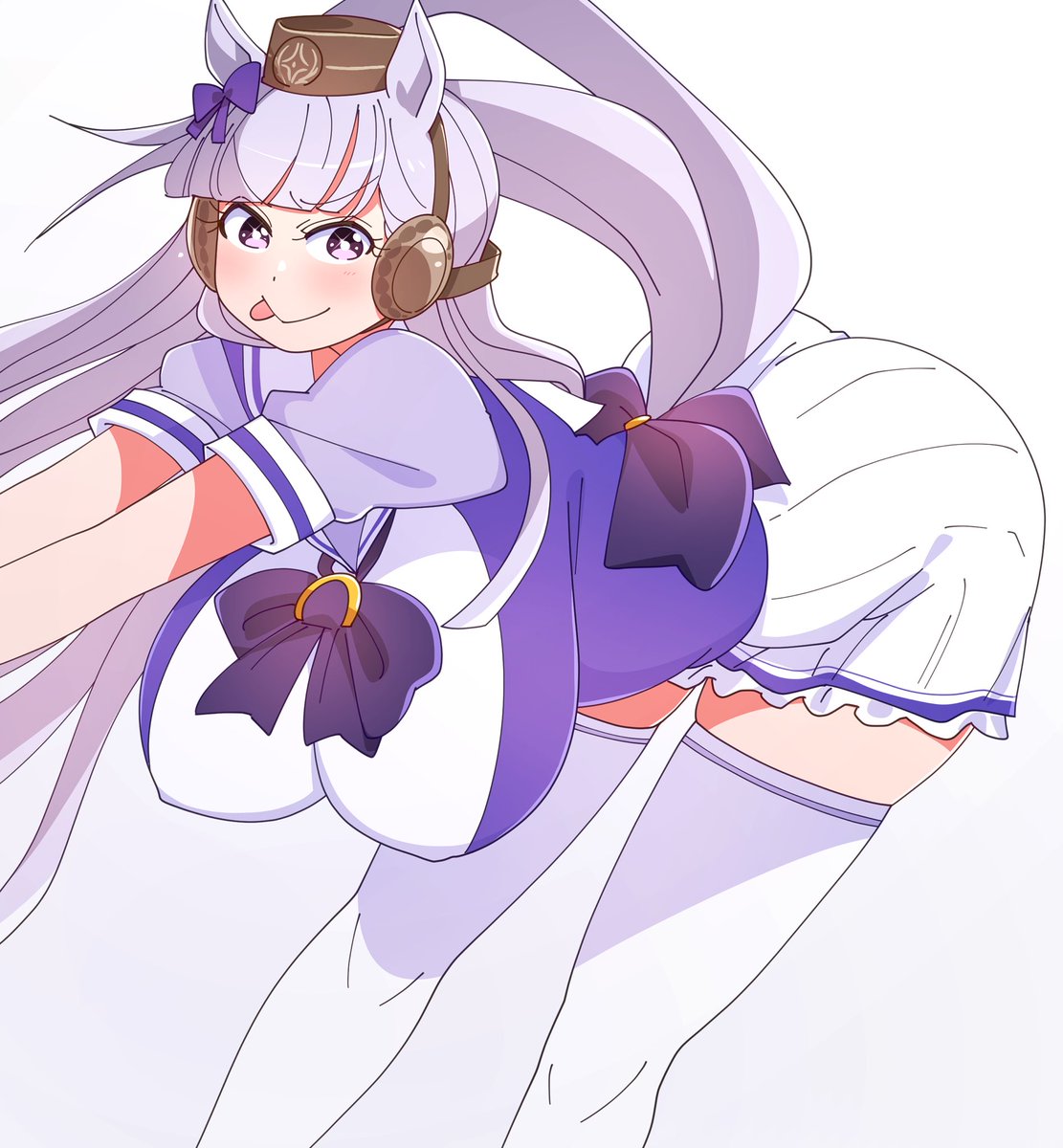 ゴールドシップ(ウマ娘) 「元気が足りないって!?」|怪人デベソのイラスト