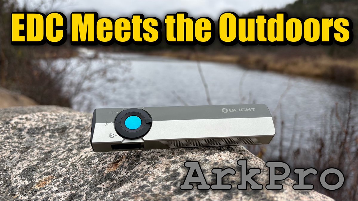 Looking for the Ultimate EDC Flashlight that is tough enough for the Outdoors? Check out my review of the <a href="/OlightWorld/">Olight</a> ArkPro. Watch it here 👉🏻 youtu.be/m653gVajtTY?si…