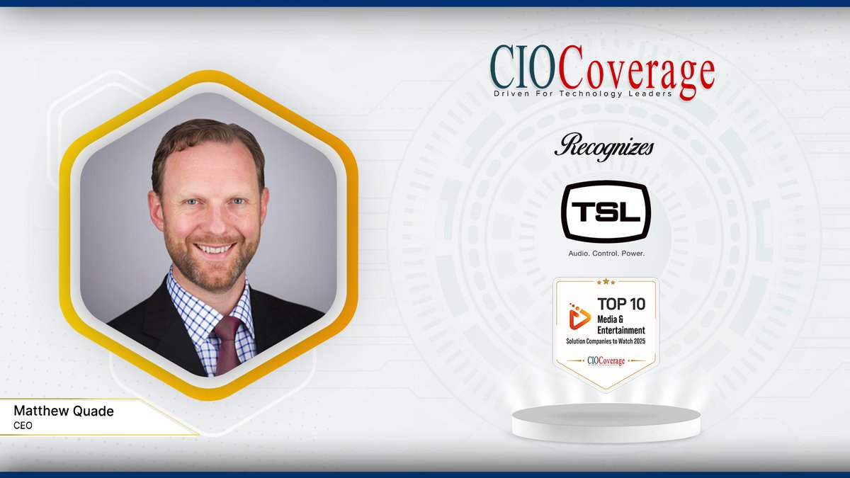 CioCoverage's tweet image. Big shoutout to TSL for their outstanding contributions and feature in our latest edition! Their innovation is driving the industry forward. ft. Matthew Quade, CEO

Read here: ciocoverage.com/tsl-award-winn…

#ciocoverage #NewEditionAlert #MediaTech #MediaAndEntertainment #Top10Edition
