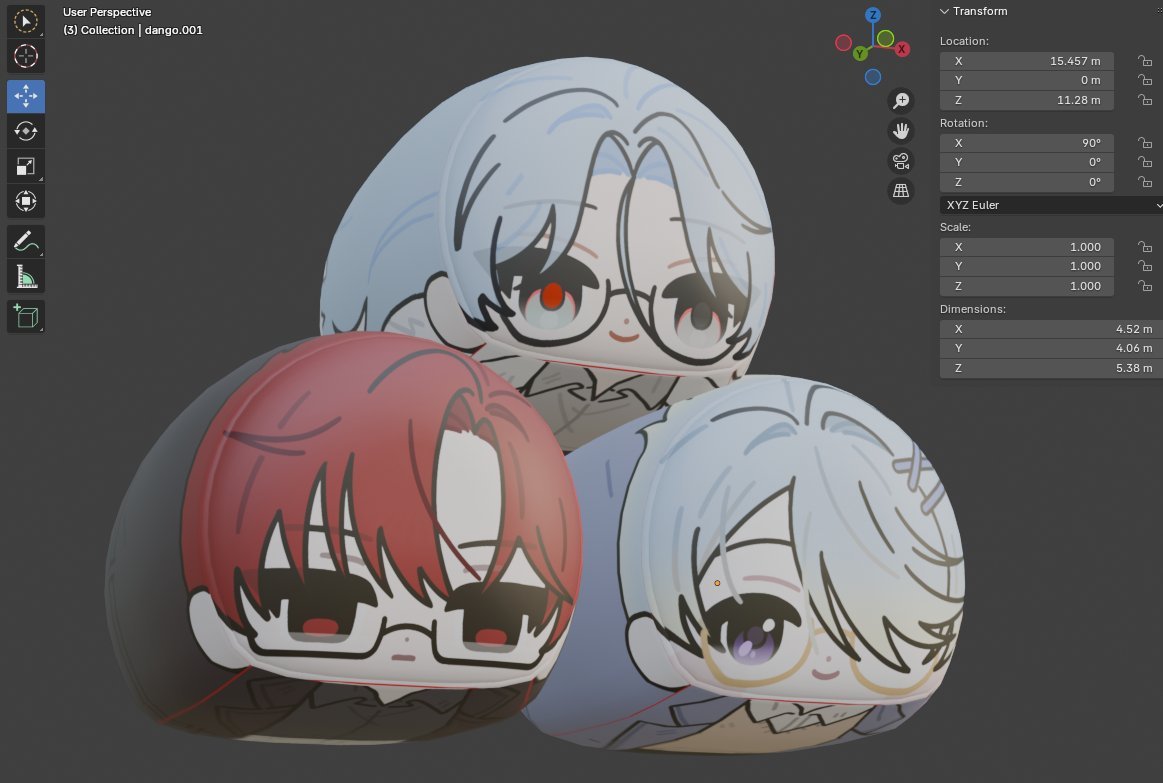 바바즈 뒹굴뒹굴 인형 도안 작업했습니다~