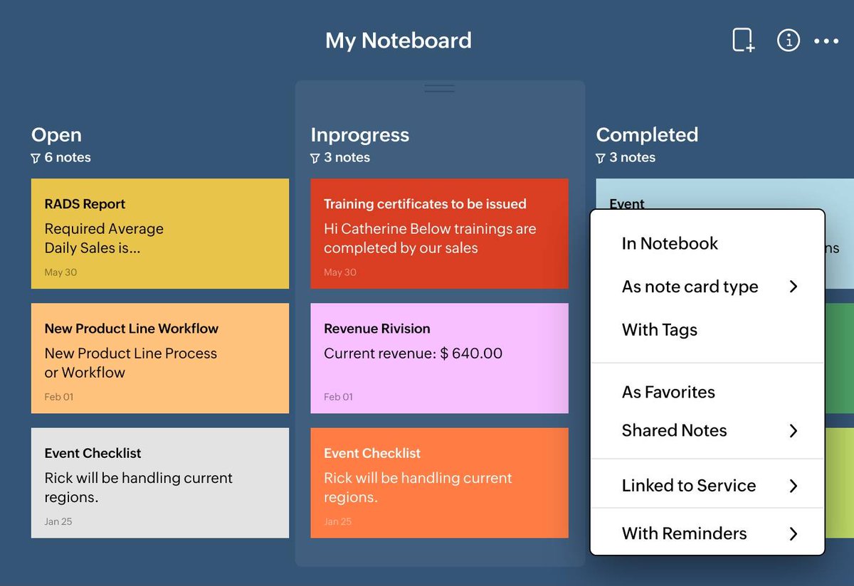 insightcrewZoho's tweet image. Personalise the filters and conveniently retrieve notes within lists. Rearrange and rename lists effortlessly—sort and search.
zoho.com/notebook/noteb…
#zoho #notebook #AI #noteboard #ideas #project #collaborate #newideas#revision #eventchecklist #workflow
