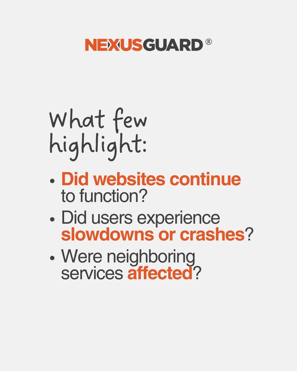 Nexusguard's tweet image. 🔍 Not every “record-breaking” attack is truly the most dangerous.

Behind the impressive numbers and flashy headlines, what really matters is the real impact: whether the service stayed up, users noticed anything, or operations kept running smoothly.

At Nexusguard, that’s the…