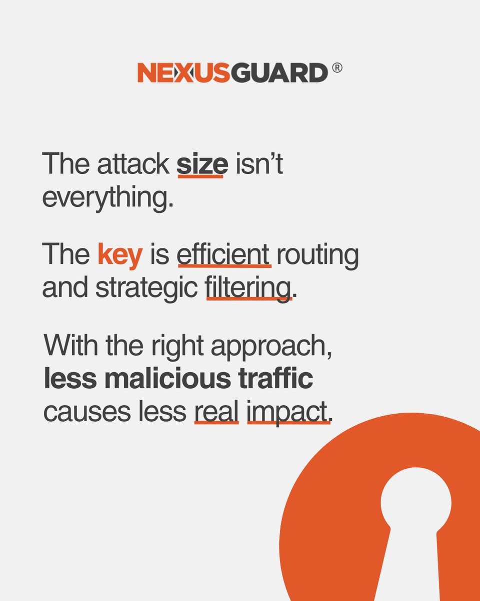 Nexusguard's tweet image. 🔍 Not every “record-breaking” attack is truly the most dangerous.

Behind the impressive numbers and flashy headlines, what really matters is the real impact: whether the service stayed up, users noticed anything, or operations kept running smoothly.

At Nexusguard, that’s the…