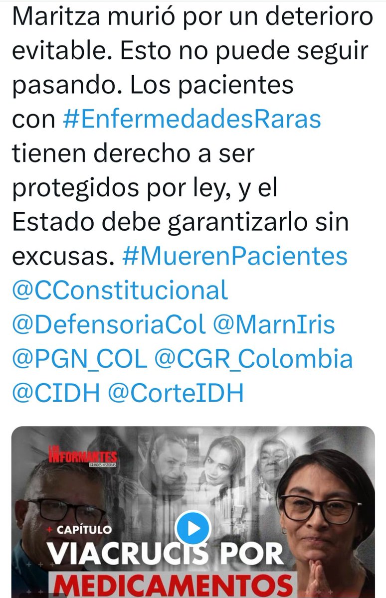 La salud se deteriora cada día más, operación perversa planificada desde el Petrismo, sin soluciones viables, buscaron controlarla para utilizarla como instrumento político, no les importa las miles de víctimas, solo la propaganda. En otro gob Petro ya hubiera incendiado el país.