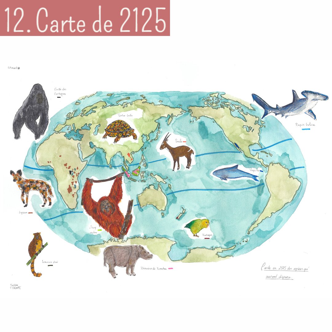 Junevgt's tweet photo. JOUR 12 - CARTE DE 2125

Carte des animaux qui auront disparu d'ici 2125.

#30DayMapChallenge #map #carte #stinarto #animaux https://t.co/XqP1ta91JQ