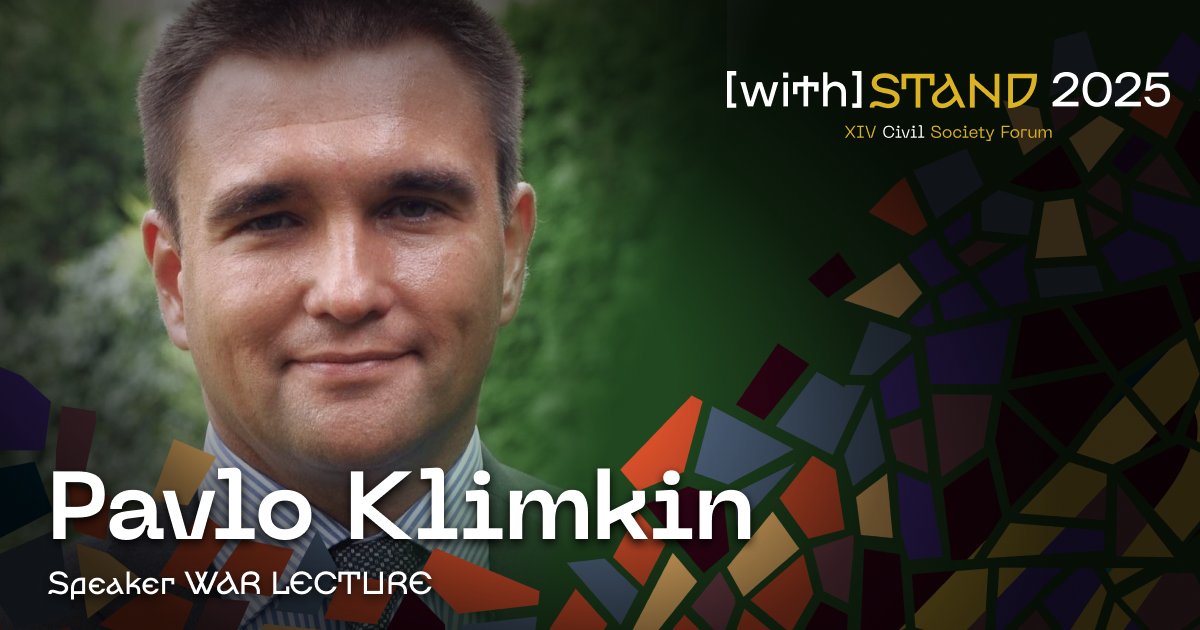 🌍 <a href="/PavloKlimkin/">Pavlo Klimkin</a> — at the Lecture Hall of the XIV Civil Society Forum on December 5. Learn more and register to join the Forum at ednn.link/6HVFFU