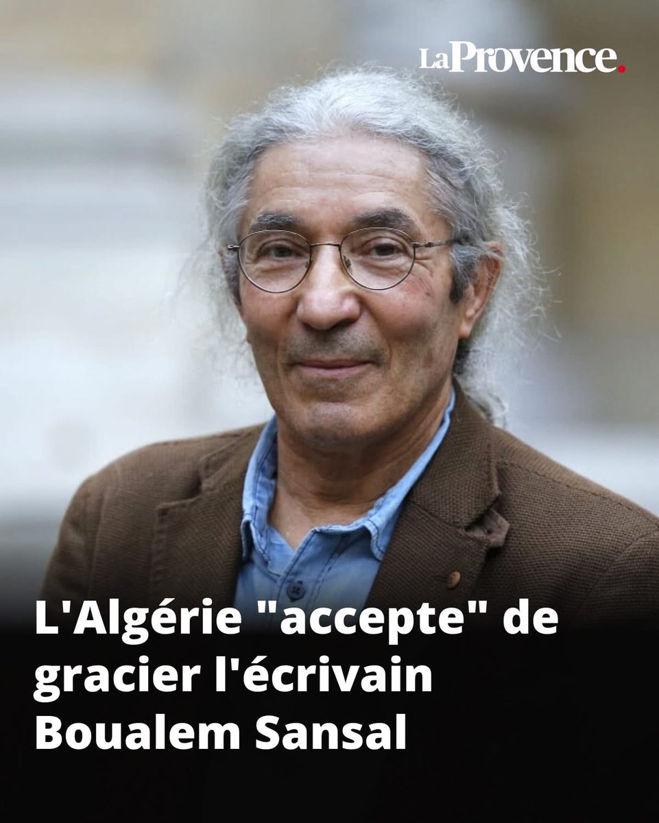 Boualem Sansal est libre. Un soulagement pour celles et ceux qui ont pris position pour sa libération comme <a href="/MartineVassal/">Martine Vassal</a> <a href="/valerieboyer13/">Valérie Boyer🎗️</a> <a href="/Sylvainsouvestr/">Sylvain Souvestre</a> à #Marseille !
Nous n’oublierons pas le silence assourdissant de <a href="/BenoitPayan/">Benoît Payan</a>, et le manque de courage de ses élus.