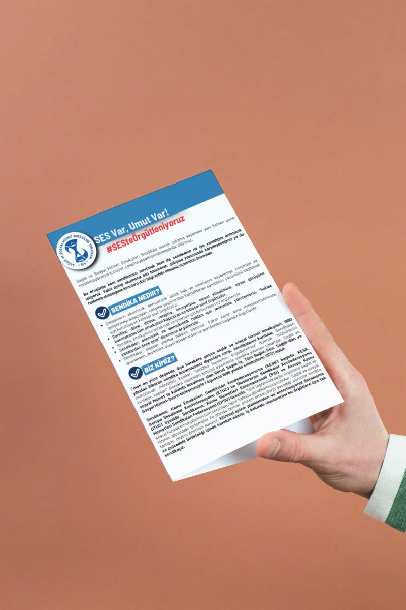 "Sendika Nedir?" Broşürümüz Yayında

Sağlık ve Sosyal Hizmet Emekçileri Sendikası olarak çalışma yaşamına yeni katılan genç meslektaşlarımızı kutluyor, çalışma yaşamlarında başarılar diliyoruz.

Bu broşürde hem sendikamızı tanıtmak hem de sendikanın ne işe yaradığını anlatmak