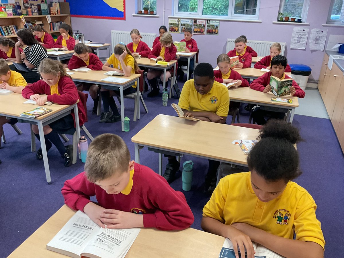 Some great reading going on in <a href="/StJamesYear6/">Chorley St James Year 6</a> this morning <a href="/StJamesChorley/">Chorley St James</a>