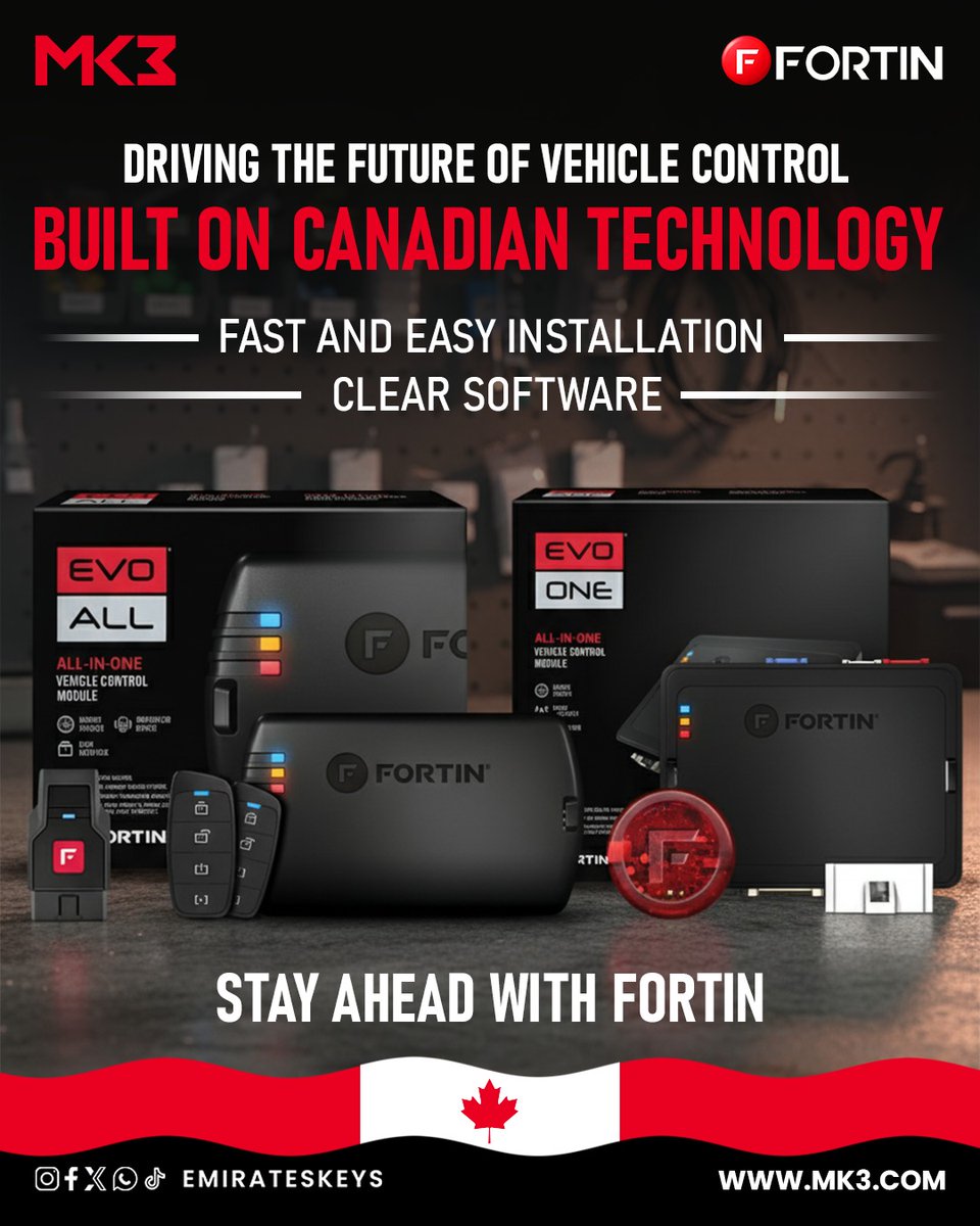 NDelhiEmirKeys's tweet photo. 🇨🇦 Stay Ahead with FORTIN — Built on Canadian Technology🚘

Upgrade your vehicle with FORTIN’s advanced control modules from MK3 — fast installation, clear software, and cutting-edge Canadian innovation

📱 +971525004707

#Fortin #MK3 #VehicleControl #CanadianTechnology https://t.co/Z5AK4dvhaT