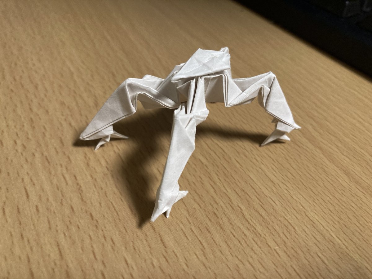 3D_Lobster_doku's tweet photo. 折り紙　軽四　LAMMERGEIER/42F
#折り紙作品 
#AC6 https://t.co/YCsxT4Vyfv