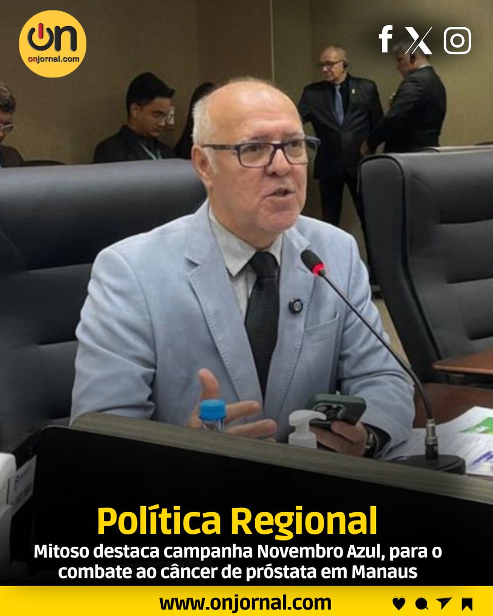 Onjornal1's tweet image. O #vereador #LuisMitoso (MDB) destacou no #Plenário da #CMM, a Lei nº1.940/2014, que instituiu no calendário oficial do #município de #Manaus o #NovembroAzul, mês de reflexão sobre a #importância da #prevenção ao #câncerdepróstata.

Acesse:onjornal.com/site/noticia/m…