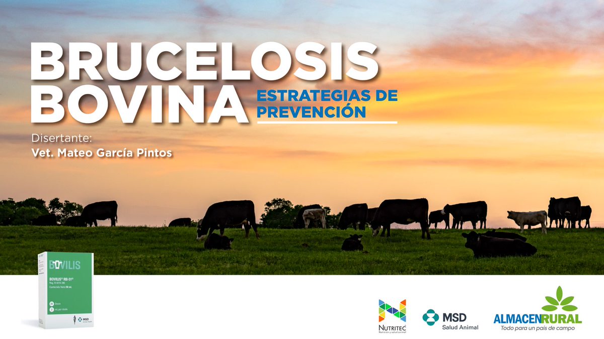 Los esperamos hoy 12/11 en nuestro local de Florida para conversar sobre Brucelosis Bovina junto a <a href="/NutritecUruguay/">Nutritec</a> 
#almacenrural #todoparaunpaisdecampo