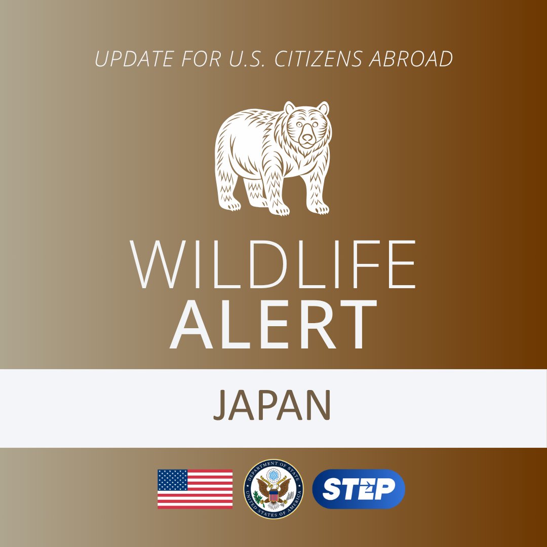 Northern Japan: Bear sightings and attacks have increased in parts of Japan, especially in municipalities close to or adjacent to populated zones. In Sapporo, authorities closed Maruyama Park in Sapporo, which is adjacent to the U.S. Consulate General, for two weeks following a