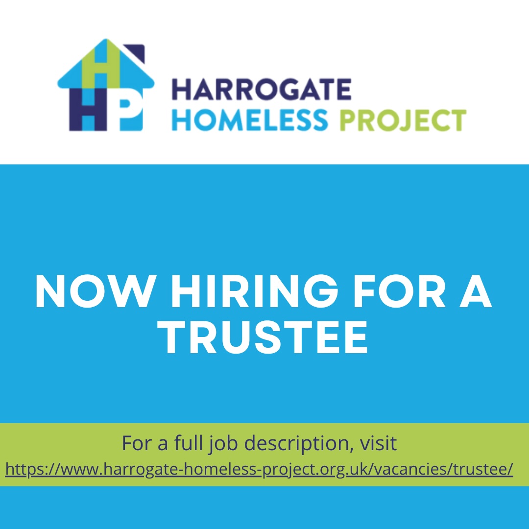 Trustee position now available at HHP
We are currently looking for a skilled, enthusiastic individual to join our Board of Trustees.
You can find out more about this role here -harrogate-homeless-project.org.uk/vacancies/trus…
Or please contact our Chief Executive, Richard Cooper, at richard@hhphostel.org