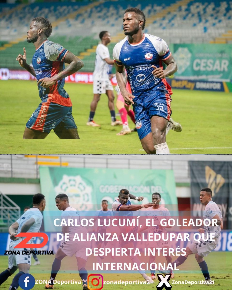 Con 25 años y una imponente estatura de 1,86 metros, Carlos Lucumí se ha convertido en la gran figura de Alianza Valledupar y uno de los goleadores más letales de la Liga BetPlay II-2025. 
Noticia completa 👇 
facebook.com/share/p/16Ctm2…