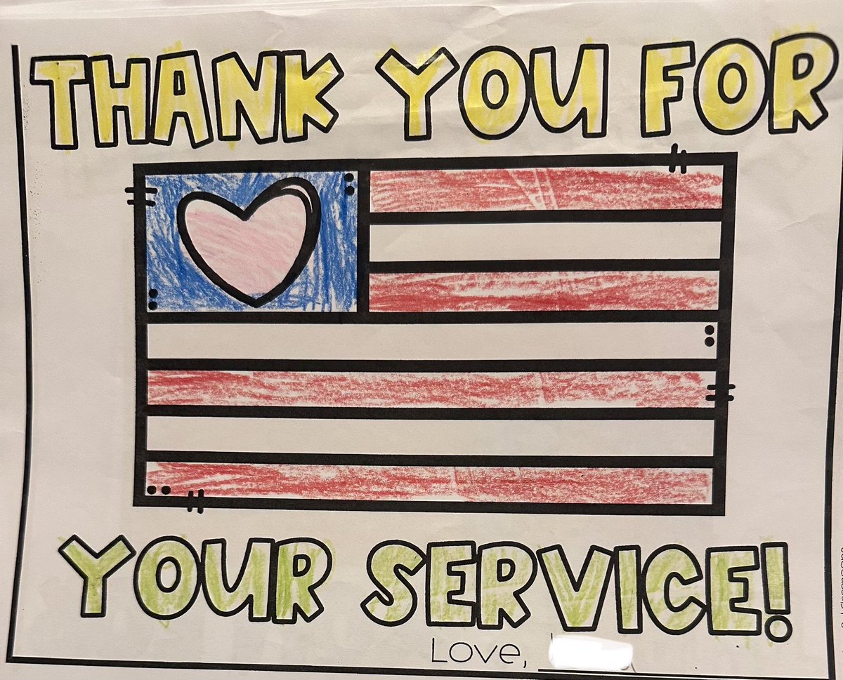 LeviLibrary's tweet image. After reading the book “Hero Dad” our kindergarteners  recognized the sacrifices our military and military families make for us.  Thank you for your service. @MeadowDriveElem #MineolaProud