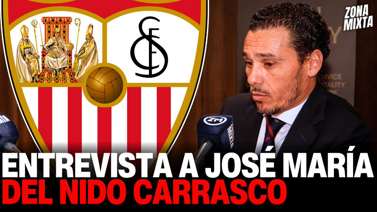 🚨 Entrevista EXCLUSIVA a José María del Nido Carrasco, presidente del <a href="/SevillaFC/">Sevilla Fútbol Club</a>:

🏟️ ¿Se hará el nuevo estadio?
💰 ¿Se va a vender el Sevilla en el corto/medio plazo?
👀 ¿Seguirá en el club si se acaba vendiendo?

📺 ENTREVISTA COMPLETA: youtu.be/QdQ7NyYEBEY