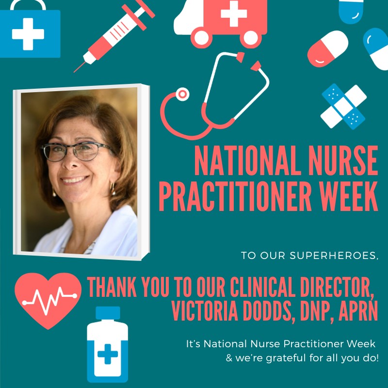 VIMClinic's tweet photo. Happy #NationalNPWeek to our Clinical Director, Victoria Dodds, DNP, APRN! 👏
Thank you for your leadership, compassion, and dedication to providing exceptional care to our patients every day.

#VIMClinic #NursePractitionerWeek #HealthcareHeroes https://t.co/FAPLIzEm14