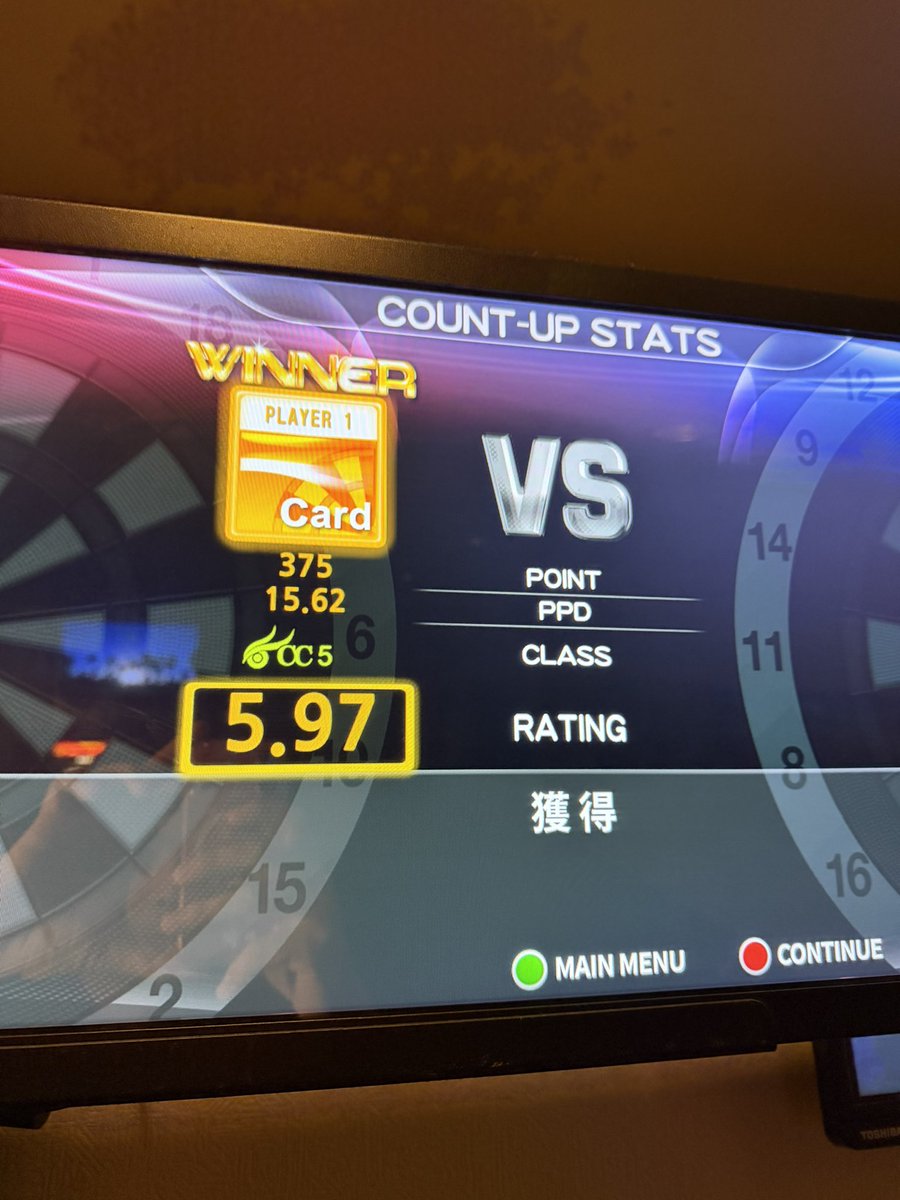 lightning_0624's tweet image. 6年ぶりのダーツ🎯