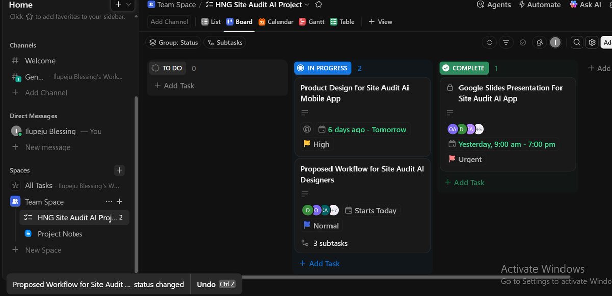 ilupeju13858's tweet image. We achieved a 30 % increase in task completion rate, faster deliveries, and a happier, more motivated team. 
This project is proof that structure fuels creativity, and for the amazing designers I worked with, thank you

#virtualassistant #DesignOps #UIUXDesign #hnginternship
