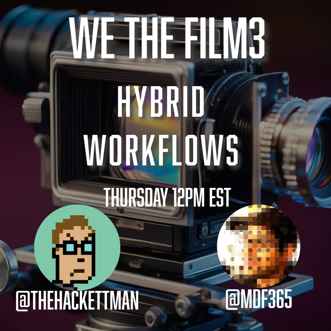 Join us Thursday as we talk about hybrid workflows. Michael and I are revisiting these workflows for different projects. Would love to hear anyone else using various models, methods and tools. 

x.com/i/spaces/1ypKd…
