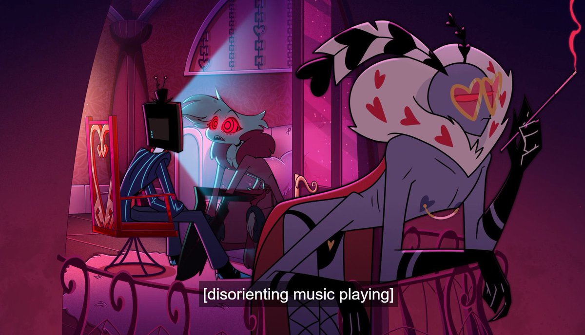 RazzAppleMagic_'s tweet image. Okay yeah, let’s talk about it! 🧵

“Why does Val seem upset about Vox abusing Angel?” 

People misunderstanding Valentino’s character has always grinded my gears, because y’all have to understand that Val *does* love Angel, just not in the way you’re used to seeing love. (1/9)