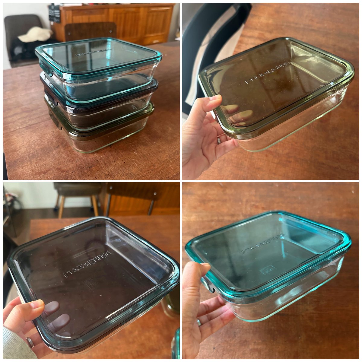 こちら3色届きました✨

ダークグレー
ターコイズ
モスグリーン

「山本ゆり iwakiの耐熱調理容器でおいしいレシピ」2,992円(税込)🙏

18.5cm角1200ml 限定カラー耐熱容器付き

16ページ(※極薄！)31品掲載

※予約サイトはまだなので追って載せます

noteに詳細まとめました
note.com/syunkon0507/n/…