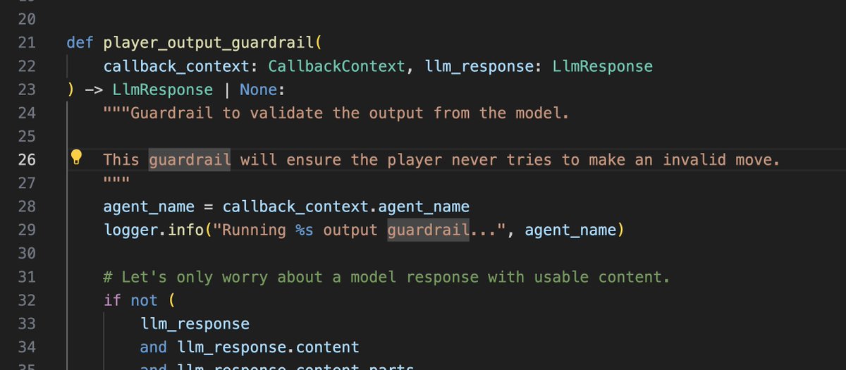svpino's tweet image. I got an additional 8%+ in my multi-agent application with guardrails.

Basically, everything that comes out of an LLM is now being checked by a deterministic piece of code.

Even things that aren't likely to break will eventually break. The guardrail is there to stop that from…