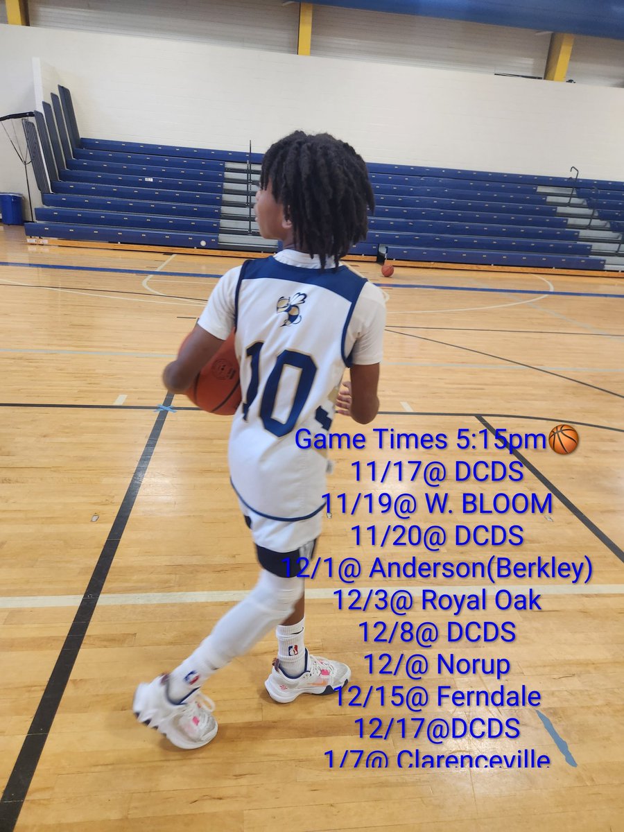 CoachDoakesDCDS's tweet photo. Dcds 8th grade 🏀 schedule ‼️ https://t.co/nABzulFoZc