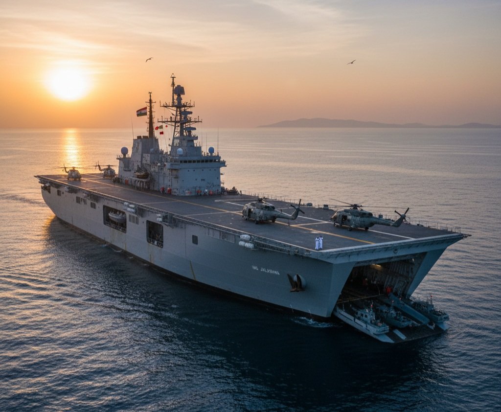 NewsIADN's tweet image. South Korea-based HD Hyundai has signed a MoU with #CSL to collaborate for the #IndianNavy's Landing Platform Dock (LPD) program.