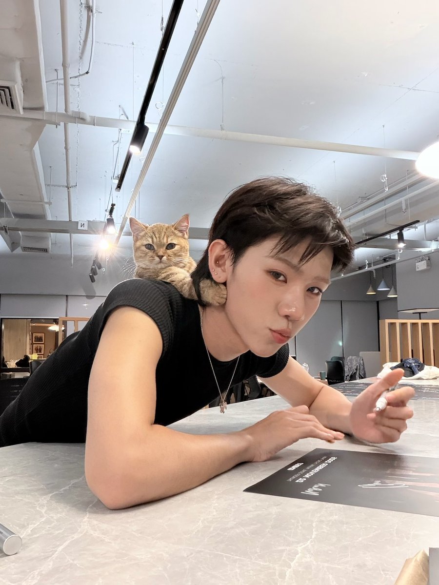 whoispluggy's tweet image. ตั้งใจเซ็นโปสเตอร์ทุกใบทำไมต้องมาบีบคอบังคับกัน?? #PERSES_KITTYSWAGMV