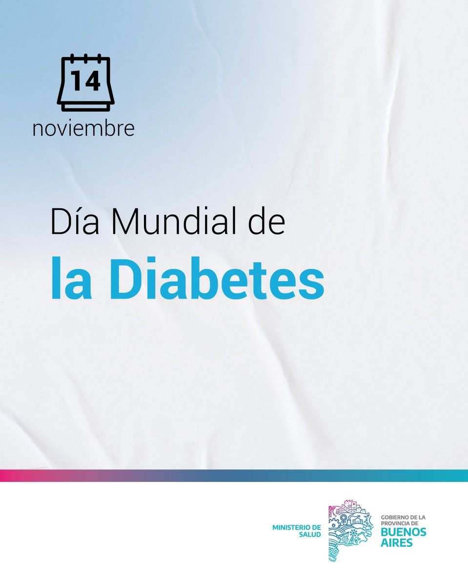 👉🏼 Hacer actividad física, tener una alimentación sana y dejar de fumar contribuye a prevenirla. En <a href="/BAProvincia/">Gobierno PBA</a> trabajamos para mejorar la calidad de vida de las personas con diabetes a través de la provisión gratuita de insumos y medicamentos.

+info en: ms.gba.gov.ar/sitios/prodiaba