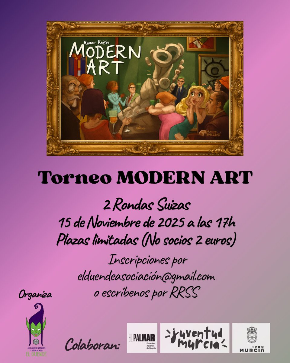 La Asociación <<El Duende>> vuelve a organizar una interesante y divertida actividad. ¡TE ESPERAMOS!¡ en el Espacio Joven de El Palmar.