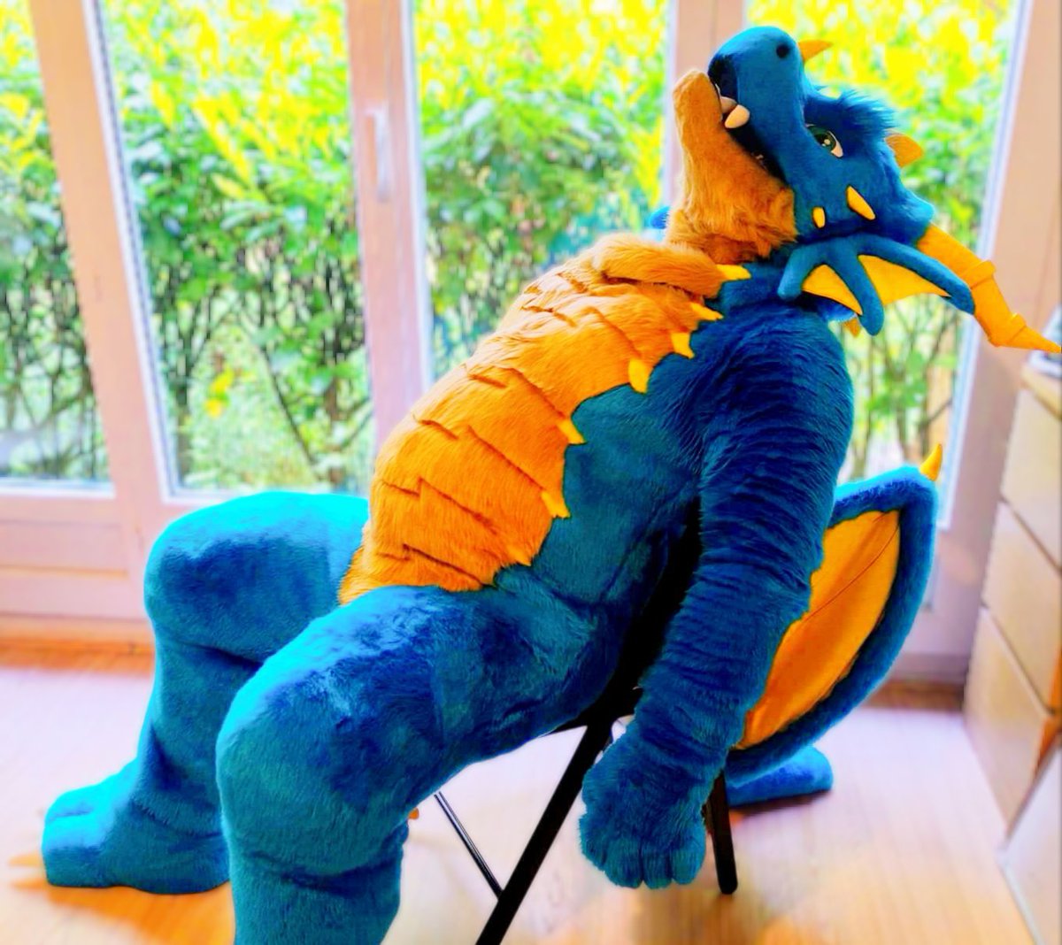 🔹Too big for the chair, too tired to care. ~