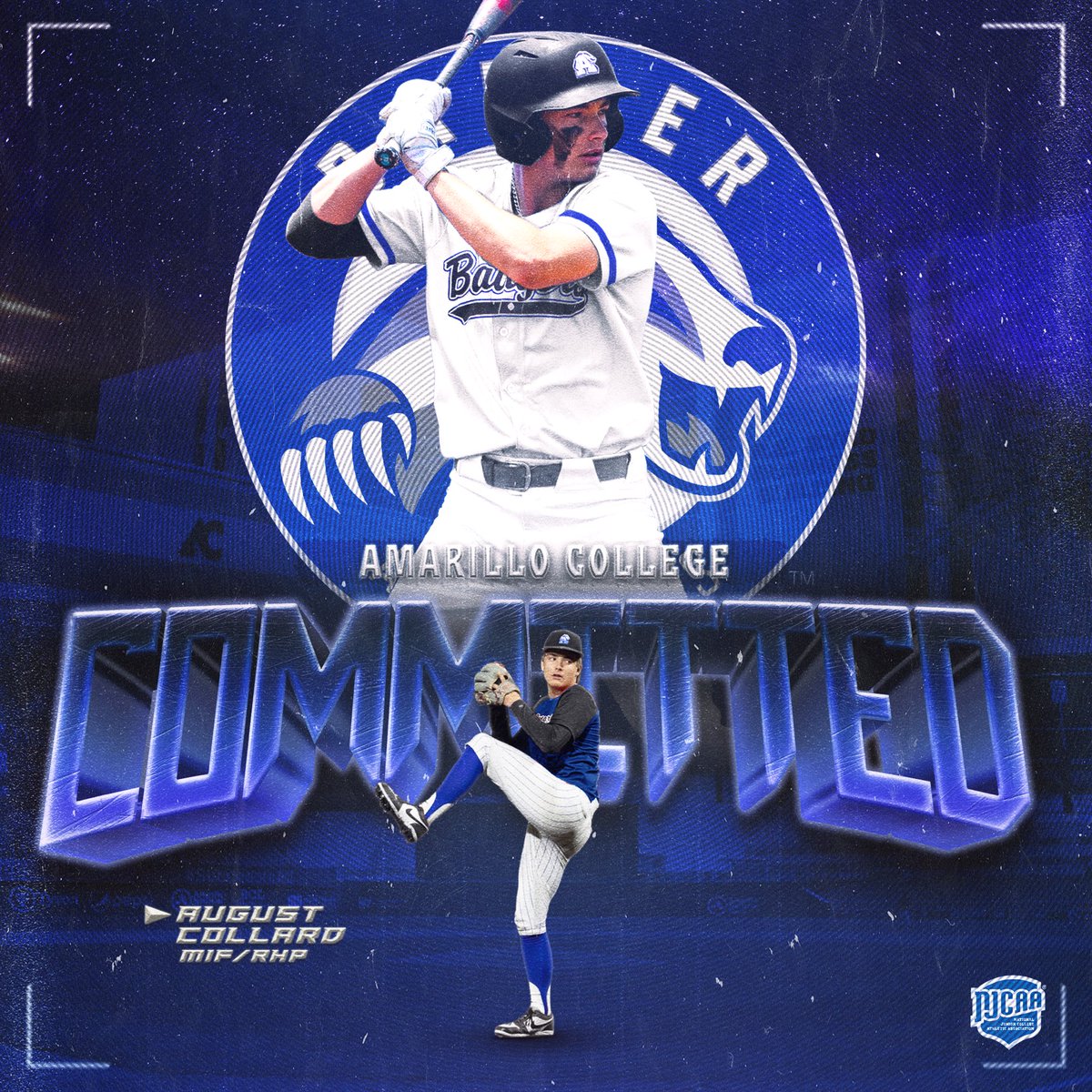 I’m truly blessed and excited to announce my commitment to Amarillo College! Thank you to my family, friends, and coaches for always believing in me and supporting me every step of the way. A special thank you to the Amarillo coaching staff for this incredible opportunity.