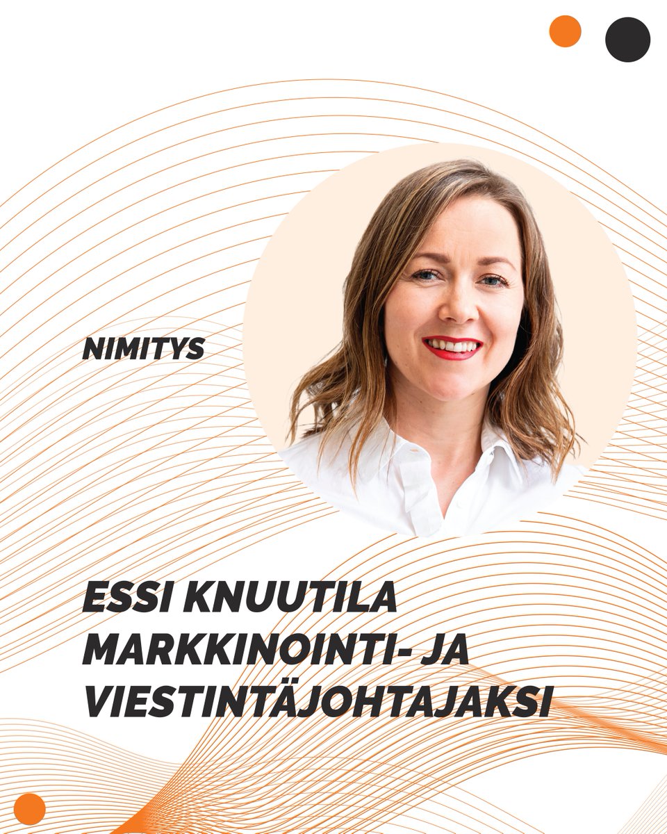 🎉 Tervetuloa tiimiin, Essi Knuutila! Meillä on ilo toivottaa Essi tervetulleeksi StaffPointin uudeksi markkinointi- ja viestintäjohtajaksi. Lue uutinen: hubs.la/Q03SNggh0

#Nimitysuutinen #TyöelämäSellaisenakuinSenPitäisiOlla #OmienPolkujenTekijät <a href="/StaffPointGroup/">StaffPoint-konserni</a>