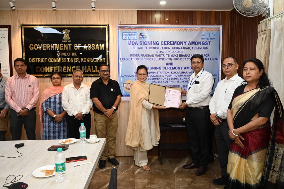 psuconnect's tweet image. NTPC Bongaigaon Signs MoA for 6-Bedded Burn ICU and TB Nutritional Support Programme in Kokrajhar...

Read here-👇 
psuconnect.in/corporate-soci… 

#NTPCBongaigaon #HealthcareInitiatives #BodolandDevelopment #CSRImpact #InclusiveHealth @ntpclimited