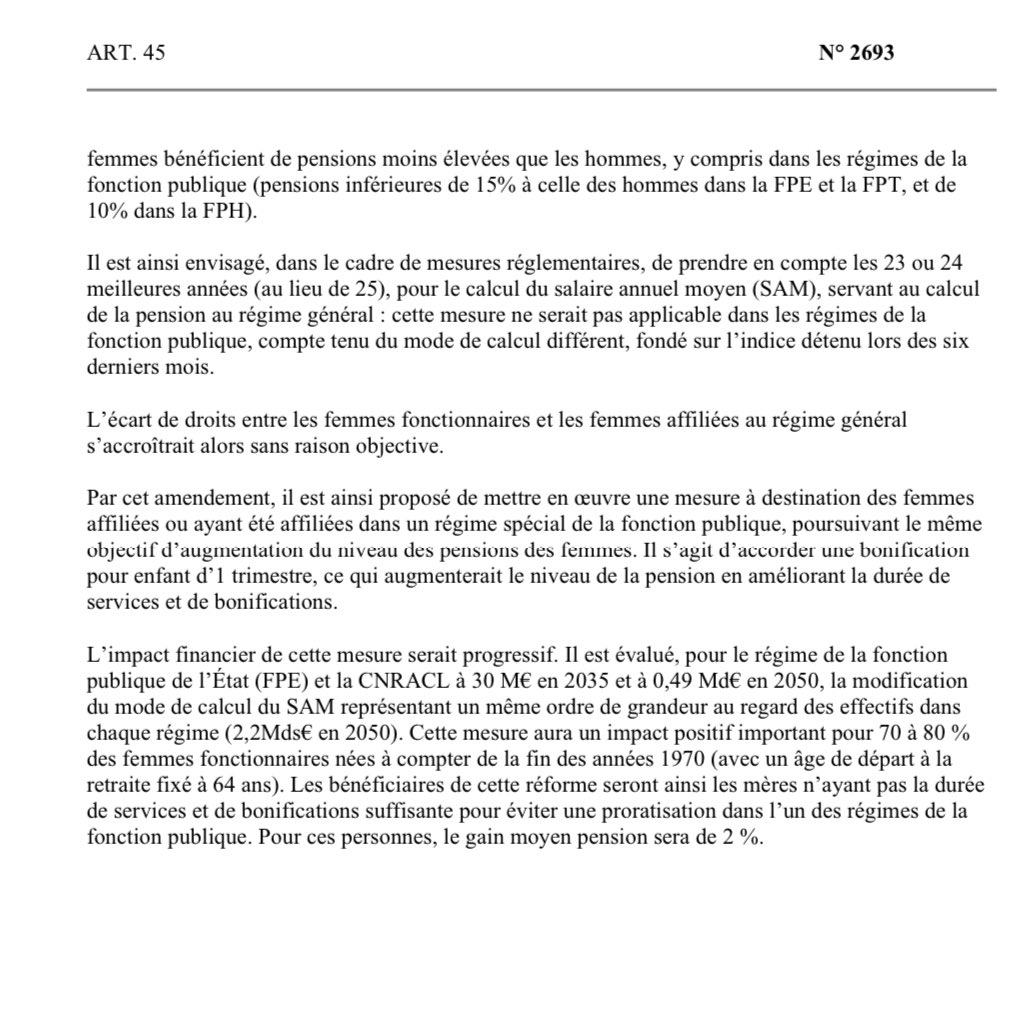 Bas_scordia's tweet image. #FonctionPublique : comme annoncé par @Amiel_David_, le gouvernement vient de déposer son amendement visant à améliorer les #retraites des femmes #fonctionnaires avec une bonification de trimestre au titre de chacun de leurs enfants nés à compter de 2004 #PLFSS2026 #DirectAN