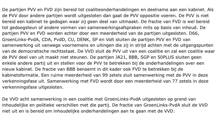 Lees dit even uit de brief van Koolmees over de verkenningsfase: <a href="/VVD/">VVD</a> sluit de PVV uit maar FVD niet. Hoe dat zit, zou ⁦<a href="/DilanYesilgoz/">Dilan Yesilgöz - Zegerius</a>⁩ moeten kunnen uitleggen.