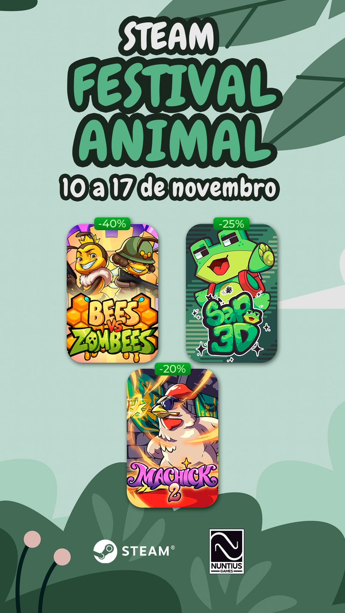 nuntiusgames's tweet image. Shard Squad não conseguiu participar do Festival Animal da Steam, mas todos os seus outros amigos estão lá, se liga🐝🐸🐔