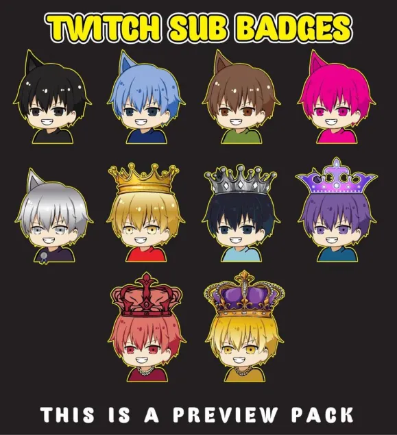 adelina__arts's tweet image. DM for custom Twitch badges 🔥

#SubBadges #StreamerDesign #GFX