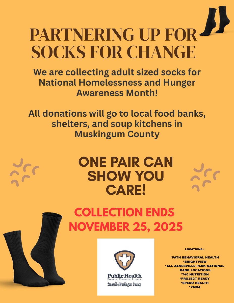 It's National Homelessness and Hunger Awareness Month. Reminder: We are collecting adult-sized socks. See the info below.