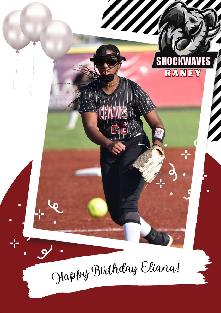 Happy Happy birthday to our 16U player, and <a href="/Eliana_Luter_9/">Eliana Luter</a>! We hope you have a wonderful day! Thank you for being a Wave!  🐘 🎉 🎂🎈🥳