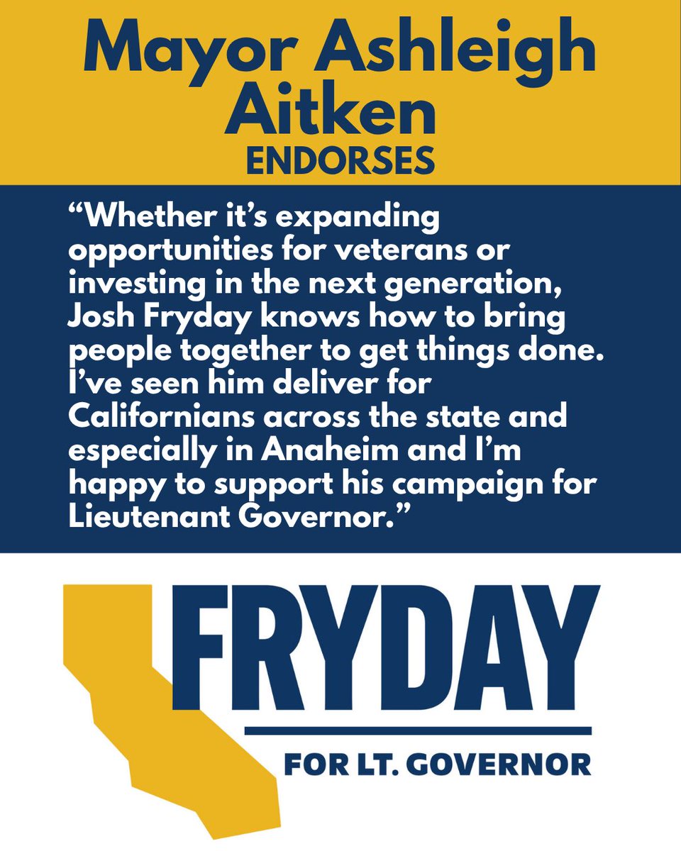 Anaheim Mayor Ashleigh Aitken has been a tremendous partner in our efforts to expand service programs across the state and in Orange County. Very happy that she’s supporting my campaign for Lieutenant Governor! #california #anaheim #orangecounty #politics #vote
